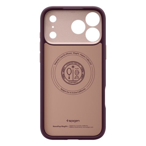 Etui case pokrowiec na iPhone 17 Pro Max MagSafe Nano Pop Mag - bordowe