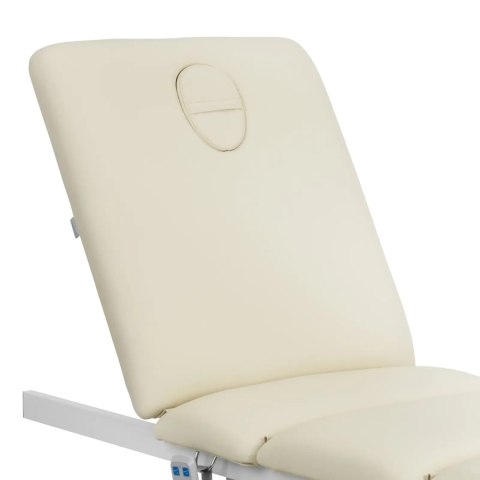 Fotel kosmetyczny do masażu tatuażu SPA 150 kg VITERBO - kremowo złoty