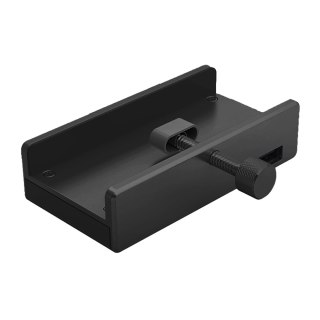Hub rozdzielacz MH4PU na zacisk do biurka monitora 4x USB-A - czarny