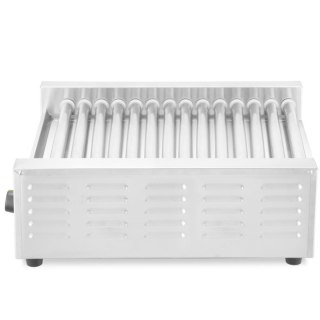 Podgrzewacz grill rolkowy do parówek hot-dogów dwustrefowy 14 rolek 45 cm 1230 W