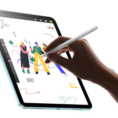 Rysik aktywny stylus Smooth Writing 3 z wykrywaniem kąta pisania USB-C - biały
