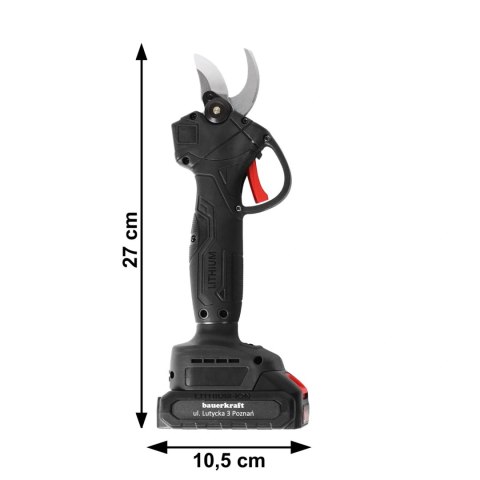 Sekator akumulatorowy elektryczny do gałęzi żywopłotu 21V
