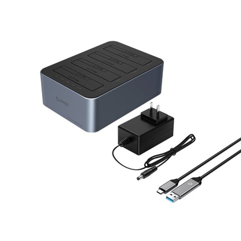 Stacja dokująca 6646C3-C z klonowaniem offline na 4 dyski 2.5'' / 3.5'' SATA HDD / SSD - szara